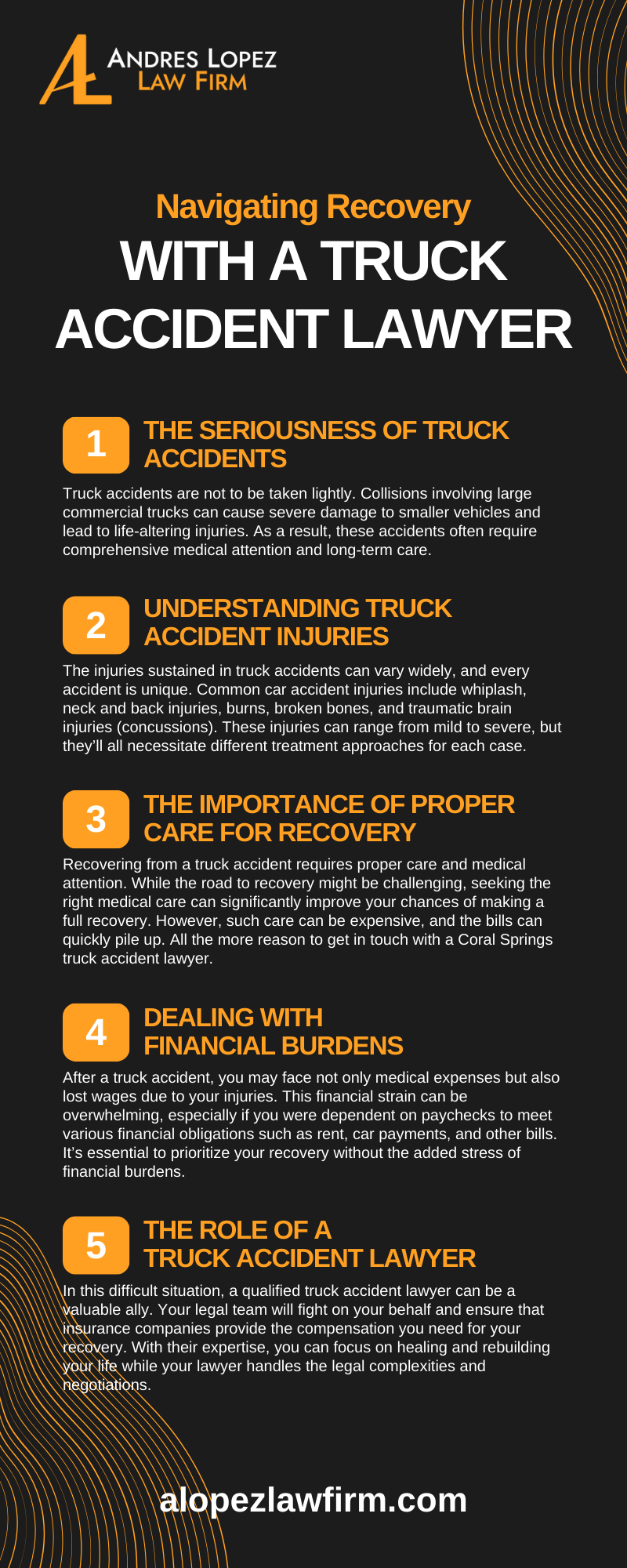 Navigating Recovery With A Truck Accident Lawyer Infographic