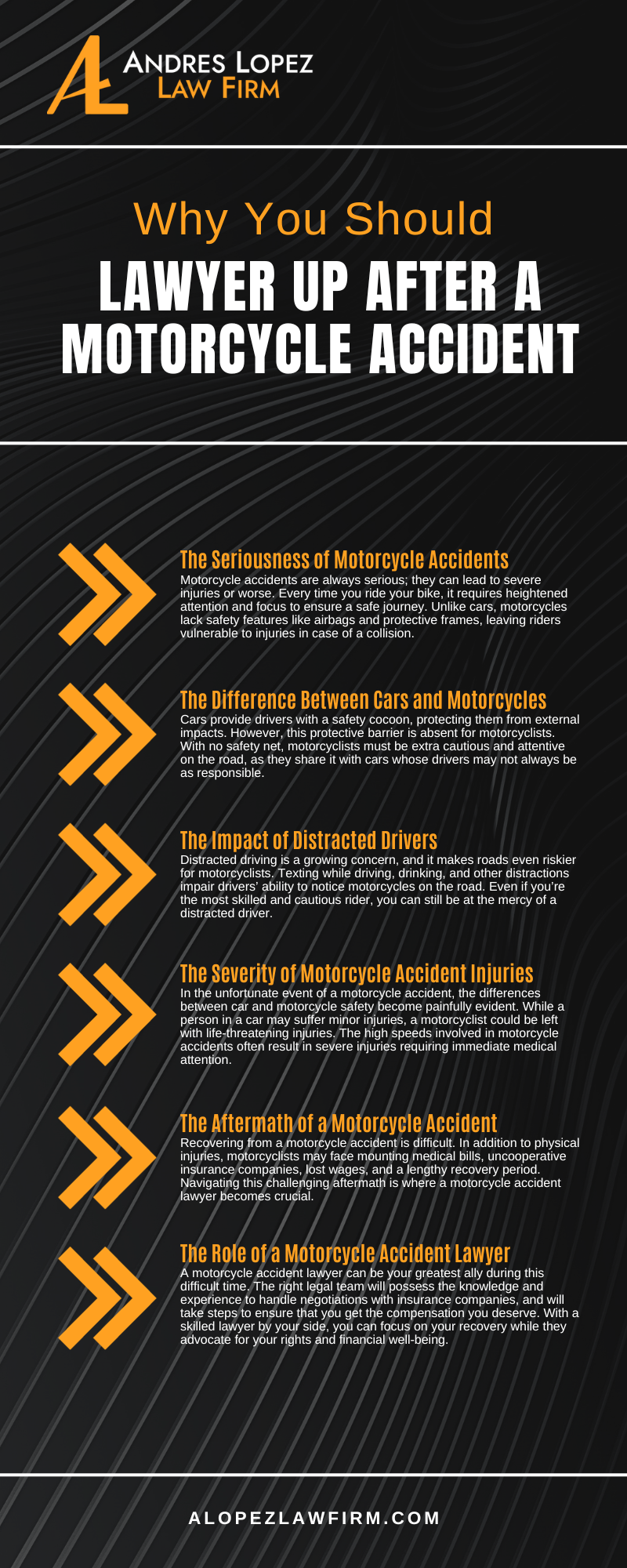 Why You Should Lawyer Up After A Motorcycle Accident Infographic