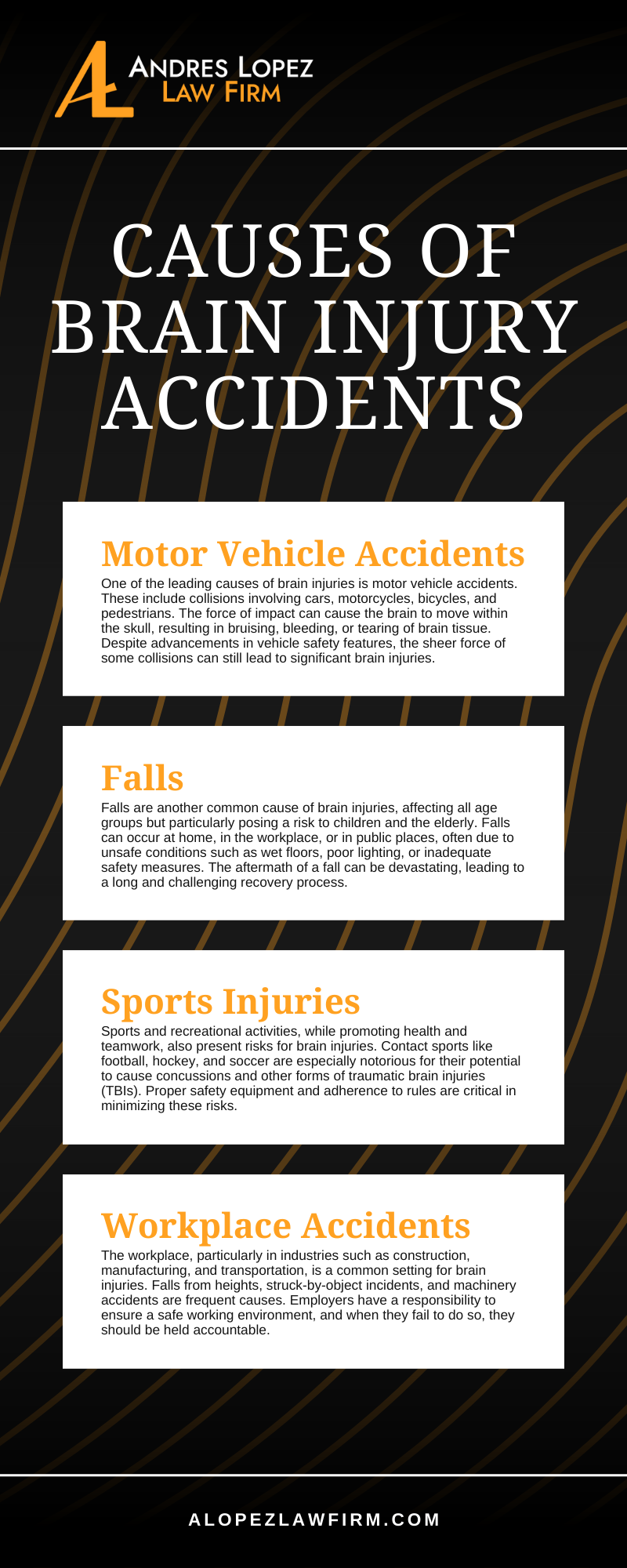 Causes Of Brain Injury Accidents Infographic
