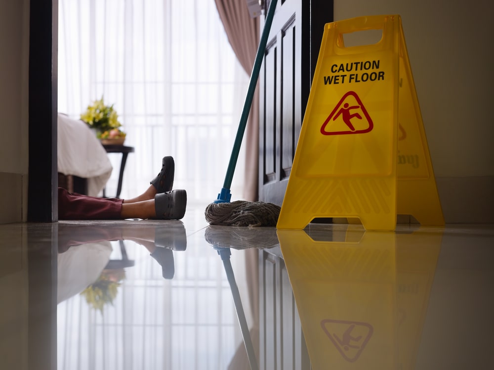 Broward County slip and fall lawyer reviewing incident report
